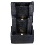 Modern Lighted Three-Tier Garden Water Fountain