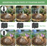 Bird Bath Fountain Bubble Fountain Outdoor Rock Water Fountain Rock with Electri