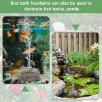 Bird Bath Fountain Bubble Fountain Outdoor Rock Water Fountain Rock with Electri