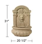 Outdoor Wall Fountain Classic Vintage Romanesque Style Patio Garden Waterfall