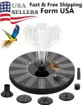 Solar Power Fountain Submersible Water Pump Floating Bird Bath Garden Pond Pool
