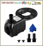 CWKJ Fountain Pump 400GPH Submersible Water Pump Durable 25W Outdoor Fountain