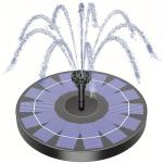 Solar Power Fountain Submersible Water Pump Floating Bird Bath Garden Pond Pool