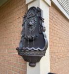 Outdoor Wall Fountain LED Classic Vintage Lion Head Style Patio Garden Waterfall