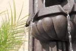 San Pablo Indoor/ Outdoor Wall Fountain with Bronze Finish, Classic Style, 35" H