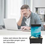 Tabletop Fountain with Light Battery/USB Operated Mini Indoor Water Fountain Zen