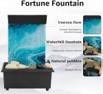 Tabletop Fountain with Light Battery/USB Operated Mini Indoor Water Fountain Zen