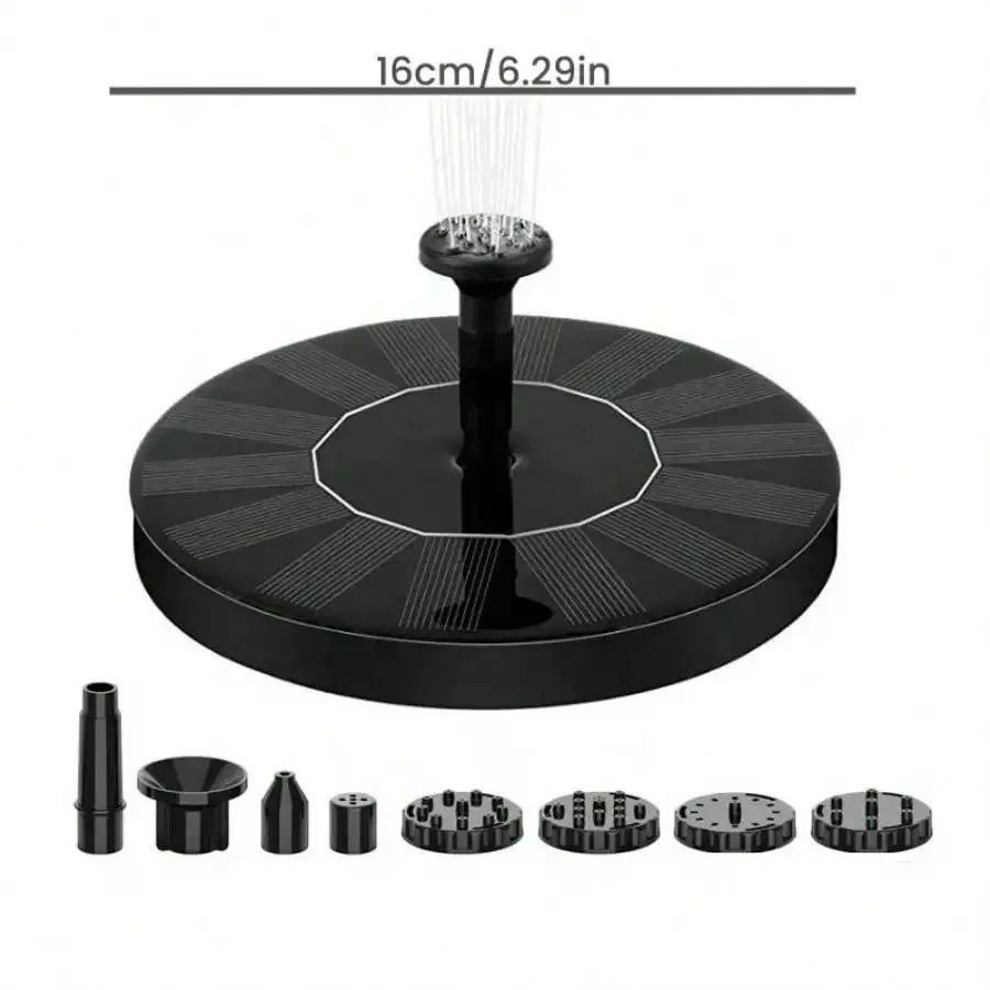 Solar Water Fountain - Mini Solar-Powered, Pool/Pond Waterfall Fountain, Outdoor
