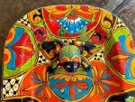 Talavera Wall Fountain | Handcrafted Mexican Ceramic Water Feature 22 X 13 X 8
