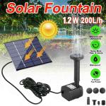 Mini Solar Fountain Solar Water Fountain for Pond Small Pool Garden Decoration