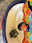 Talavera Wall Fountain | Handcrafted Mexican Ceramic Water Feature 22 X 13 X 8