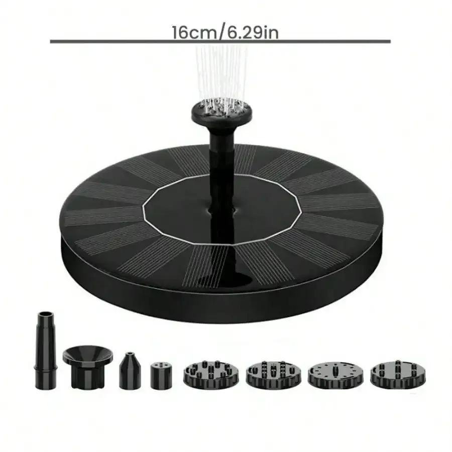 Mini Solar Fountain for Bird Bath  Garden Pond Decor & Waterfall Fun