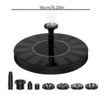 Mini Solar Fountain for Bird Bath  Garden Pond Decor & Waterfall Fun