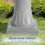 48inH Outdoor Water Fountain Cascading Resin with Pump for Patio Yard