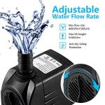 CWKJ Fountain Pump 400GPH Submersible Water Pump Durable 25W Outdoor Fountain