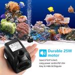 CWKJ Fountain Pump 400GPH Submersible Water Pump Durable 25W Outdoor Fountain