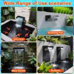 850GPH Pond Waterfall Fountain Pump for Water Garden, Outdoor Ponds and Water...