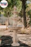 Outdoor Water Fountain 51 Inch 3-Tier Garden Fountain with Pump, Weather Resista