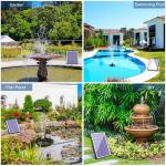 AISITIN 6.5W Solar Fountain Pump, Built-in 1500mAh Battery,Multi-application