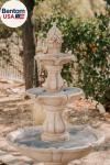 Outdoor Water Fountain 51 Inch 3-Tier Garden Fountain with Pump, Weather Resista