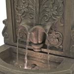 Sunnydaze Lovely Lily Polyresin Outdoor Wall Water Fountain with Lights