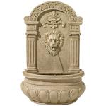 Royal Lion Face 31" High Large Italian Indoor Outdoor Decor Sand Stone Wall Fountain Statue Outside Garden Patio