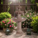 Haverchair Outdoor Pineapple Italian Water Fountain - 48.4" H Floor Bubbler Garden Waterfalls Fountain, 3 Tiered Cascading Freestanding Garden Fountain for Indoor, Yard, Lawn and Garden Décor