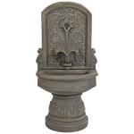 Sunnydaze Lovely Lily Polyresin Outdoor Wall Water Fountain with Lights