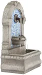 Manhasset Modern Cascading Outdoor Wall Water Fountain 30 1/4" for Yard Garden