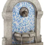 Manhasset Modern Cascading Outdoor Wall Water Fountain 30 1/4" for Yard Garden