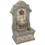 Sunnydaze Enchanting Estate Polyresin Outdoor Wall Water Fountain with Lights