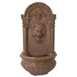AFD Home Lion Hanging Wall Fountain - Terra Cotta
