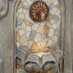 Sunnydaze Enchanting Estate Polyresin Outdoor Wall Water Fountain with Lights