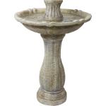 Sunnydaze 45" 2-Tier Arcade Solar Outdoor Water Fountain with LED - Earth