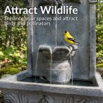 Sunnydaze French-Inspired Traditional Reinforced Concrete Outdoor Water Fountain