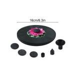Honmine Solar Powered Spout Outdoor Courtyard, Plum Blossom Shape Fountain with 5 Nozzles, 1 Adapter for Swimming Pool, Bathroom, and Landscaping