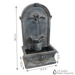 Sunnydaze French-Inspired Traditional Reinforced Concrete Outdoor Water Fountain