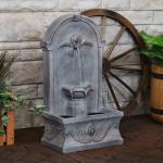 Sunnydaze French-Inspired Traditional Reinforced Concrete Outdoor Water Fountain