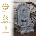 Sunnydaze French-Inspired Traditional Reinforced Concrete Outdoor Water Fountain