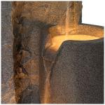 Bowl and Pillar 34 1/2" High Large Modern Zen Outdoor Decor Faux Stone Floor Fountain with Light LED Outside