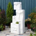 Haeng Hand Crafted Weather Resistant Floor Fountain with Light