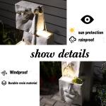Haeng Hand Crafted Weather Resistant Floor Fountain with Light