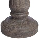 Rendaux 43" High Large Italian Outdoor Decor Gray Faux Stone Floor Fountain with Light LED 3-Tier Outside