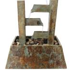 Sunnydaze Stacked Slate Outdoor Water Fountain