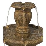 Tuscan Garden 41 1/2" High Large Traditional Italian Indoor Outdoor Decor Dark Faux Stone Floor Fountain Tiered