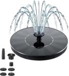 Solar Floating Fountain with 6 Nozzles for Birds
