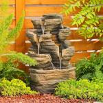 Zen Zone Polyresin Garden Water Fountain