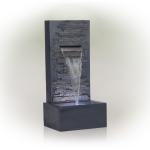 39" Tall 3-Tier Tree Bark Water Fountain