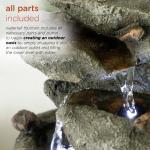 Alpine Corporation 14-Inch Rainforest Rock Fountain