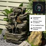 Zen Zone Polyresin Garden Water Fountain